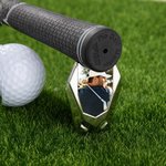 Personalised Golf Divot Repair Tool Magnetic Hat Clip Set with Photo Ball Marker and Box Golf Accessories Birthday Sports Gift for Golf Players