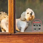 Personalized In Case of Emergency Pet Inside Rescue Waterproof Vinyl Sticker with 1-6 Pet Silhouettes and Names Housewarming Gift for Pet Owners