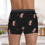 Personalisierte „Jingle My Bells“ Gesicht Foto Boxershorts mit Namen Lustige Herren Unterwäsche Valentinstag Weihnachten Geschenk für ihn