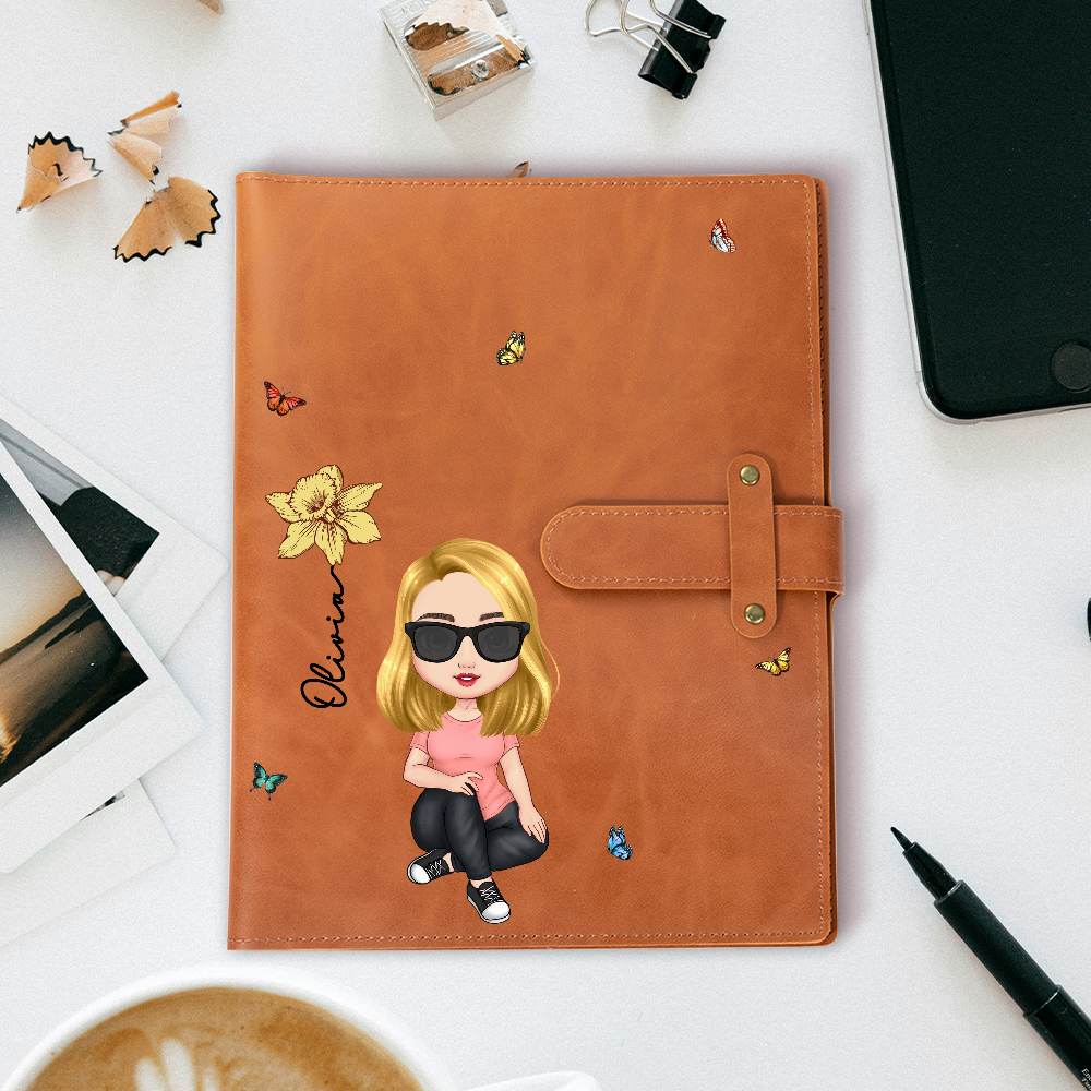 Couverture Cahier A5 Cuir PU Personnalisée
