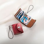 Personalisierte Mini PU-Leder Erinnerungsfotoalbum mit 10-14 Fotos Schlüsselanhänger Geburtstag Jahrestag Weihnachten Geschenk für Familie Paar