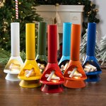 Personalized Mid-Century Modern Style Mini LED Tabletop Fireplace Light with Miniature Firewood Holiday Party Christmas Decor Gift for Family Friend