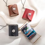 Family Couple Personalised Mini Photo Album Keychain with 10-14 Pictures Portable Leather Album Birthday Anniversary Gift