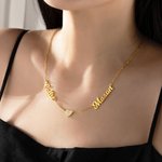 Collana personalizzata con ciondolo a forma di cuore con 1-6 nomi gioiello raffinato regalo di San Valentino o per festa della mamma