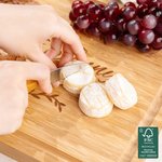 Personalised Engraved Olive Branch Bamboo Chopping Board with Juice Groove Name Date Housewarming Mother's Day Gift for Mother Grandma