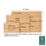 Personalised Engraved Olive Branch Bamboo Chopping Board with Juice Groove Name Date Housewarming Mother's Day Gift for Mother Grandma