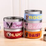 Personalisierter Hundenapf aus Edelstahl mit Hundefoto und Namen Lebensmittelqualität rutschfester Futternapf Geburtstag Geschenk für Haustierbesitzer