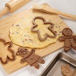 Tampon à Biscuit en Impression 3D Personnalisé avec Nom Bonhomme de Neige Pain d'Épice Elfe Cadeau Noël Pendaison de Crémaillère pour Enfant Famille