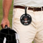 Henkilökohtainen PU Nahka Cartoon Character Golf Tee haltija varastointi laukku säädettävä vyö solki kannettava urheilu lisävaruste lahja golf pelaajille