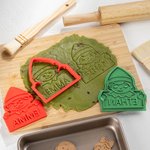 Tampon à Biscuit en Impression 3D Personnalisé avec Nom Bonhomme de Neige Pain d'Épice Elfe Cadeau Noël Pendaison de Crémaillère pour Enfant Famille