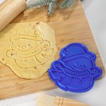 Tampon à Biscuit en Impression 3D Personnalisé avec Nom Bonhomme de Neige Pain d'Épice Elfe Cadeau Noël Pendaison de Crémaillère pour Enfant Famille