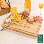Personalised Engraved Olive Branch Bamboo Chopping Board with Juice Groove Name Date Housewarming Mother's Day Gift for Mother Grandma