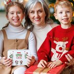 Personalizzato Cookie Crew albero di Natale Highland Cow Food Grade metallo biscotto scatola di latta con nome regalo di Natale per la famiglia