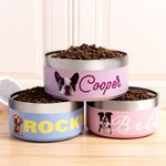 Personalisierter Hundenapf aus Edelstahl mit Hundefoto und Namen Lebensmittelqualität rutschfester Futternapf Geburtstag Geschenk für Haustierbesitzer