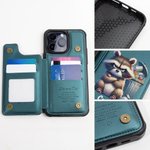Personalisierte lustige Kuh Bär Hund Cartoon mürrisch Tier Name Flip Wallet Telefon Fall mit Kartenhalter und RFID-Blockierung Geburtstagsgeschenk für Familie Freund