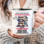 Personalised Don't Piss Me Off Coffee Cartoon Animal 11oz Mug with Name Birthday Gift for Women