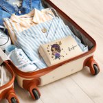 Personalisierte niedliche Cartoon Football Girl Leder Makeup Tasche mit Namen Portable Travel Essentials Geburtstag Geschenk für Frauen