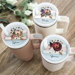 Personlig modefotbollsflicka Tumbler Namnskylt Lock Topper för 20oz till 40oz Stanley Tumbler Tillbehör Födelsedagspresent till henne