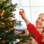 Personalisierte Schneekugel Design Weihnachtsornament mit Foto Weihnachtsbaumschmuck Geschenk für Familie