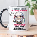 Personalised Don't Piss Me Off Coffee Cartoon Animal 11oz Mug with Name Birthday Gift for Women