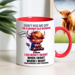 Personalised Don't Piss Me Off Coffee Cartoon Animal 11oz Mug with Name Birthday Gift for Women