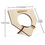 Personalized Wooden Baseball Home Plate Trophy Holder Stand with Engraved Text Meaningful Gift for Baseball Players