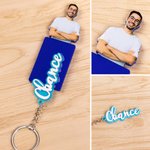 Personalised Acrylic Name Keychain with Photo Wall Key Holder Set House Decor Birthday Housewarming Gift for Family Friend