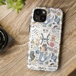 Personalised Zodiac Constellation Phone Case for iPhone with Name and Date Birthday Gift for Horoscope Lovers