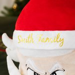 Personalizzato sorridente confuso arrabbiato Babbo Natale quadrato carta appeso Tissue Cover cucina bagno festa decorazione divertente regalo di Natale per la famiglia amico
