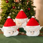 Personalizzato sorridente confuso arrabbiato Babbo Natale quadrato carta appeso Tissue Cover cucina bagno festa decorazione divertente regalo di Natale per la famiglia amico