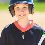 Personalised Birthstone Softball Baseball Bat Glove Necklace with Engraved Name Game Day Team Birthday Gift for Sports Lover