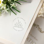 Timbro personalizzato per biblioteca con timbro a secco con testo Set portatile Regalo di compleanno per topo di biblioteca Club del Libro