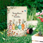 Personlig mors mormors 1-10 Födelseblomma Trädgårdsflagga med namn Yard Veranda Utomhusinredning Födelsedag Housewarming Semestergåva för familj