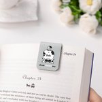 Gepersonaliseerde Schattige Kat Ontwerp Laat Me Hier Markeren Magnetische Bladwijzer Clip met Naam Verjaardagscadeau voor Huisdierliefhebber Boekenwurm