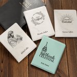 Personalized LDS Temple Recommend and Temple Ordinance Leather Holder with Name and Quote Baptism Worship Christmas Gift for Latter-day Saints