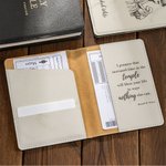 Personalized LDS Temple Recommend and Temple Ordinance Leather Holder with Name and Quote Baptism Worship Christmas Gift for Latter-day Saints