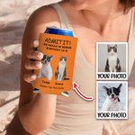 Personalised Life Would Be Boring Without Me Pet Photo Insulated Beer Can Cooler Sleeve with 1-4 Names Birthday Party Gift for Pet Owners
