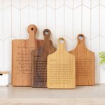Personalized Engraved Handwritten Text Wood Reversible Charcuterie Cutting Board with Grip Ship from USA Housewarming Wedding Gift for Family Couple