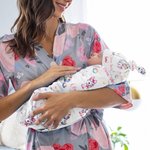 Personlig Rainbow Fantasy Unicorn Unisex Baby mottakende teppe Swaddle Hat Bow Headband Coming Home Outfit med navn Baby Shower Gave til nyfødte