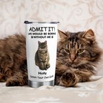 Personalised Life Would Be Boring Without Me 1-4 Pet Photos Names 20oz Insulated Tumbler with Lid and Straw Birthday Gift for Pet Owners