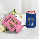 Personalised Life Would Be Boring Without Me Pet Photo Insulated Beer Can Cooler Sleeve with 1-4 Names Birthday Party Gift for Pet Owners