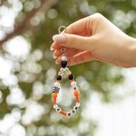 Personalized Handmade F1 Racing Driver Monogram Number Keychain with Beads Racing Events Birthday Gift for Racing Lover