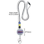 Cordino con perline personalizzato con nome per lo spirito scolastico a pois glitterati Regalo per l'insegnante per il giorno del rientro a scuola
