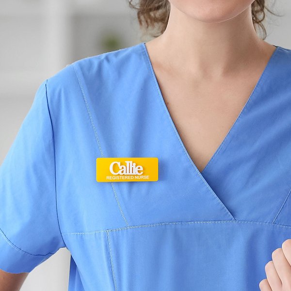 Distintivo magnetico personalizzato multicolore in acrilico con nome 3D Regalo di apprezzamento per il personale medico, infermiere e dottore
