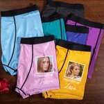 Personalized Face Photo Property of Boxer Brief with Name Comfortable Men's Underwear Funny Valentine's Day Birthday Gift for Him