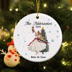 Personalised Nutcracker Clara Ballet Dancer Christmas Ornament with Name and Year Christmas Tree Decor Ballet Recital Gift for Ballerina Girl