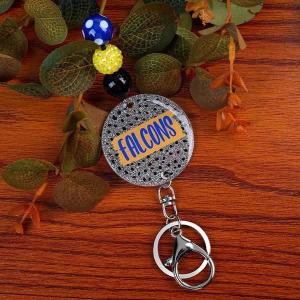 Cordino con perline personalizzato con nome per lo spirito scolastico a pois glitterati Regalo per l'insegnante per il giorno del rientro a scuola