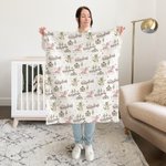 Personlig Cartoon Dragon Castle Mottaksteppe Swaddle Hat Headband Set med navn Coming Home Outfit Baby Shower Gave til nyfødte