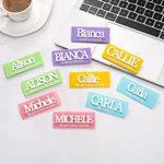 Distintivo magnetico personalizzato multicolore in acrilico con nome 3D Regalo di apprezzamento per il personale medico, infermiere e dottore