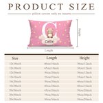 Personalised Cute Animal Cloud Throw Pillow Cover with Name and Initial Nursery Decor Baby Shower Birthday Gift for Boys Girls